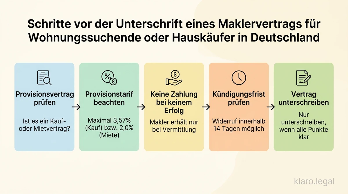 Maklergebühr verstehen: Provisionsvertrag und Maklervertrag erklärt
