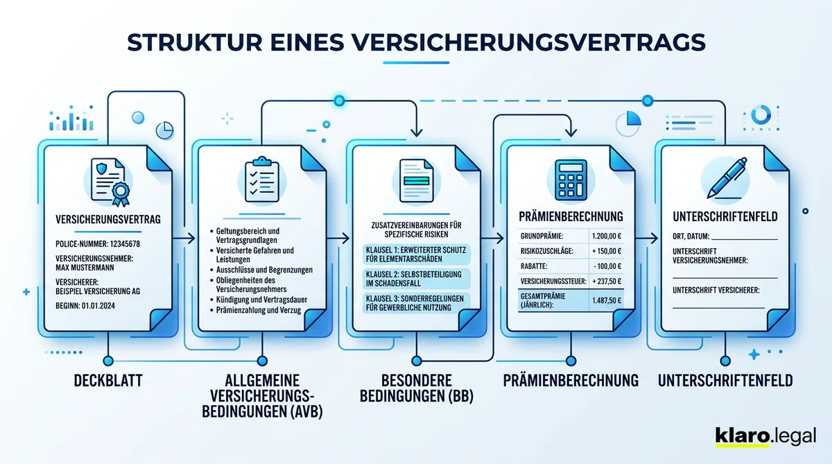 Infografik: Die wichtigsten Versicherungsklauseln einfach erklärt
