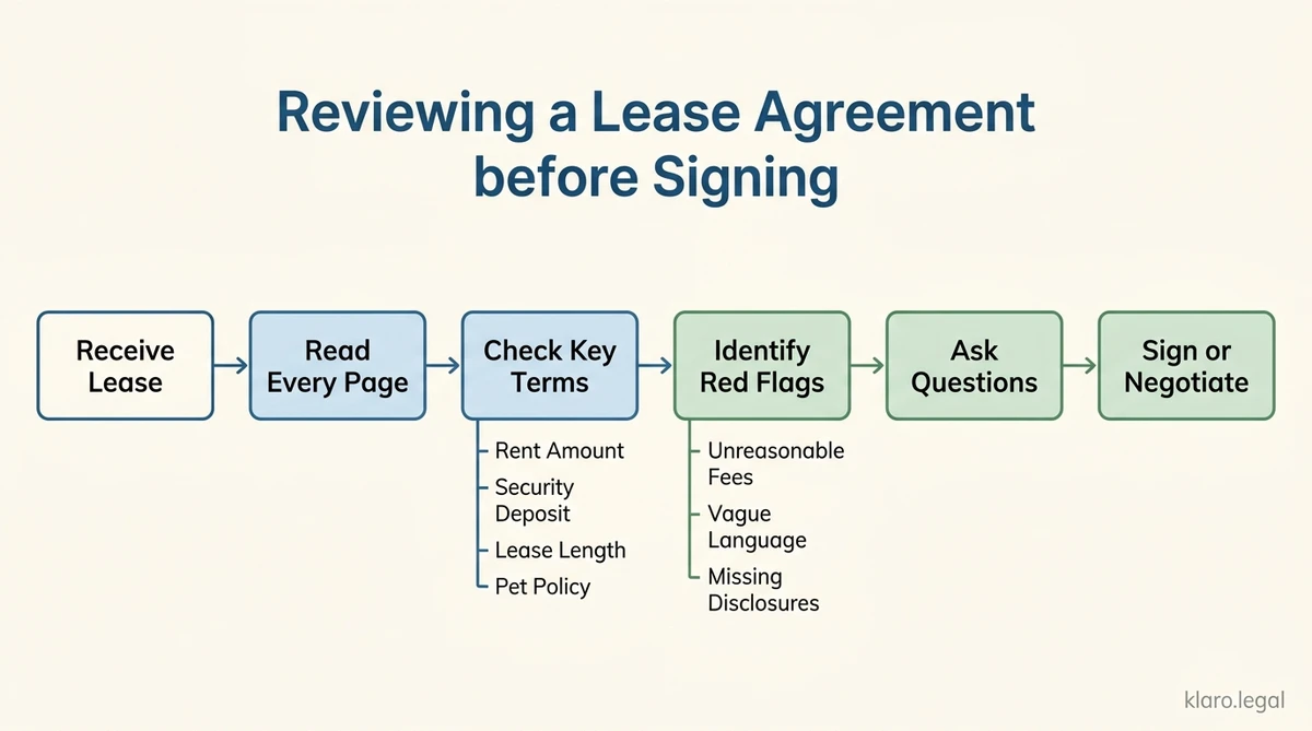 Visual guide to understanding lease agreement essentials