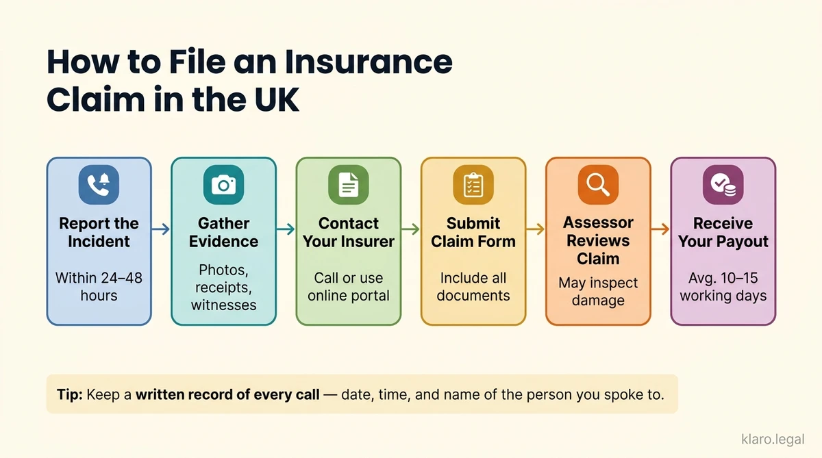 Types of insurance claims explained