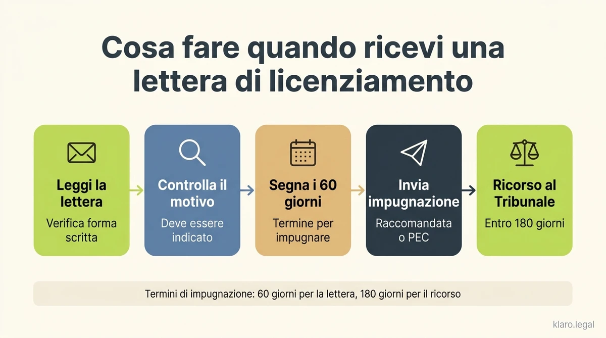 Come leggere la lettera di licenziamento: cosa dice e quali diritti hai