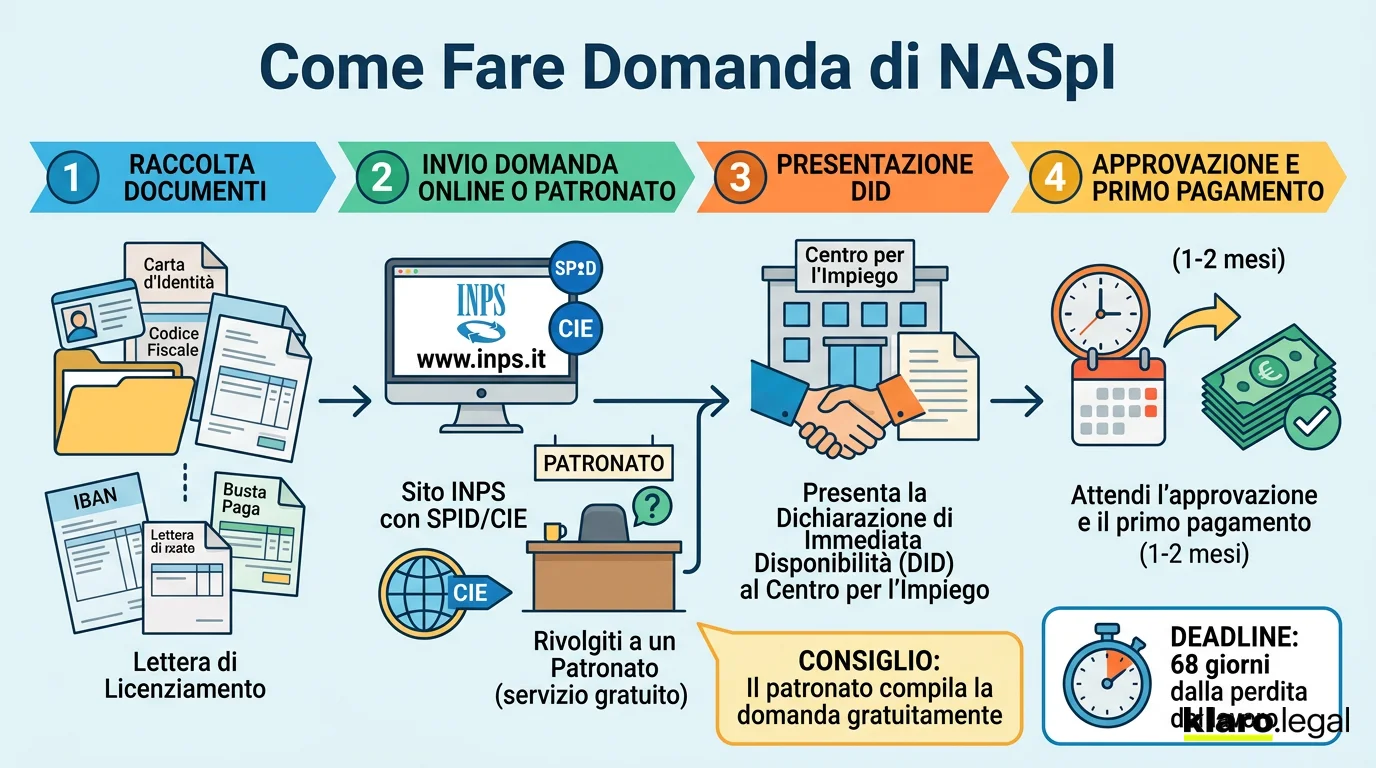 Come fare domanda NASpI: la procedura online INPS passo dopo passo
